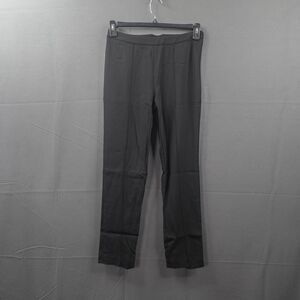 Nellie Partow Women Pants 8 Black Preppy Capsule Minimal Ankle Slim Office Basic